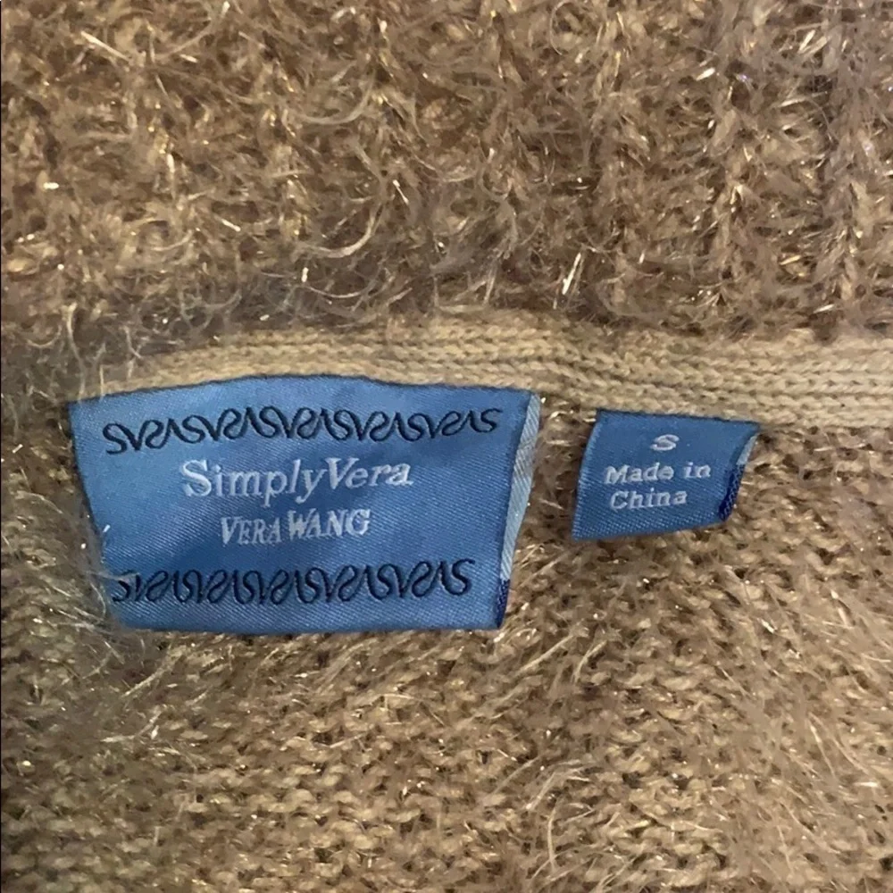 Simply Vera golden cardigan with sweater arms